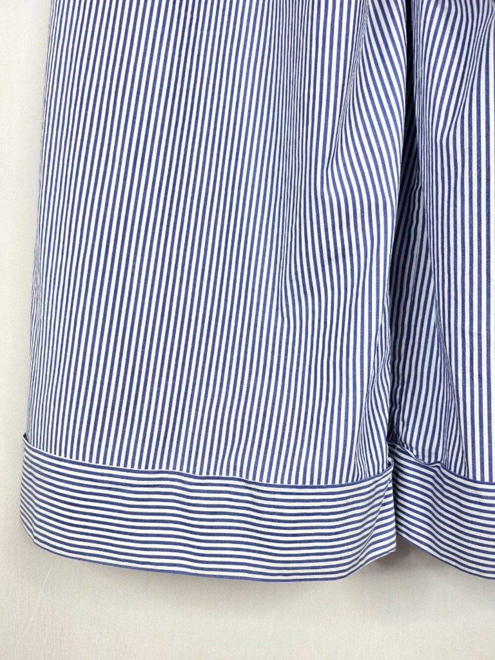 J. Crew | Striped Wide Leg Palazzo Capri Pants | Blue White | Size 4 - Picture 9 of 13